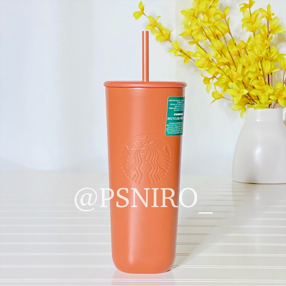 Starbucks 2024 Recycled Terracotta Triangle Tumbler Venti 24oz